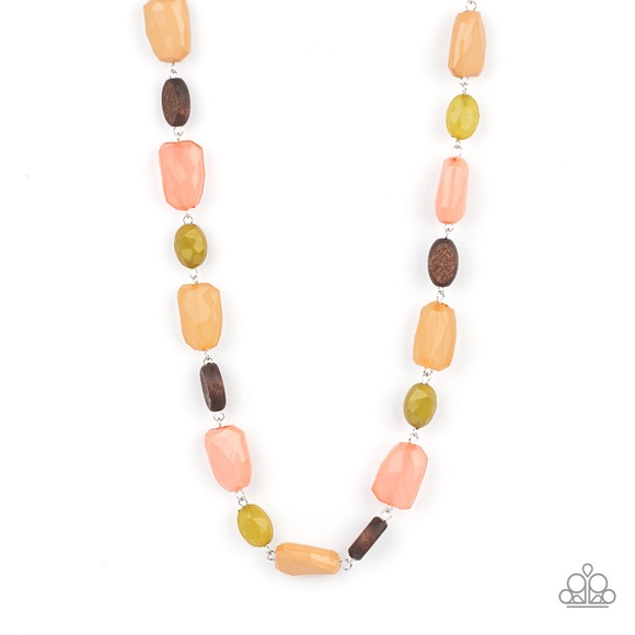 Multi colored necklace set